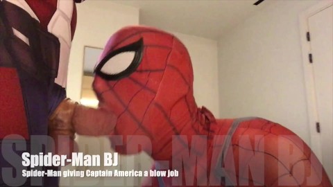 Spiderman cartoon gay porn Friend watches handjob