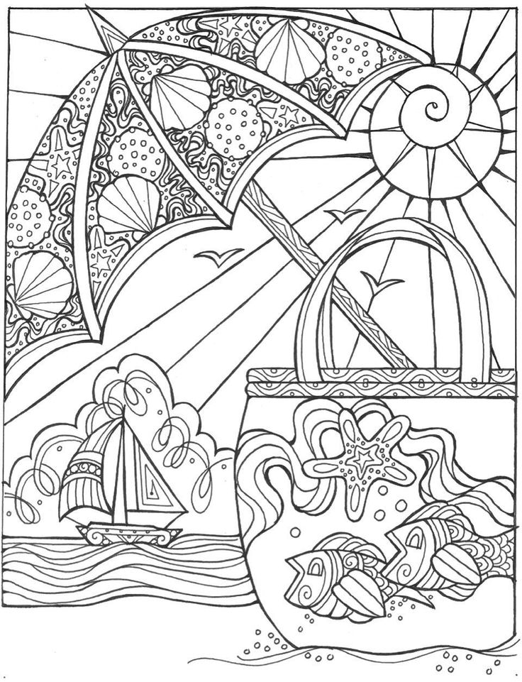 Summer coloring pages for adults pdf Pilot car escort