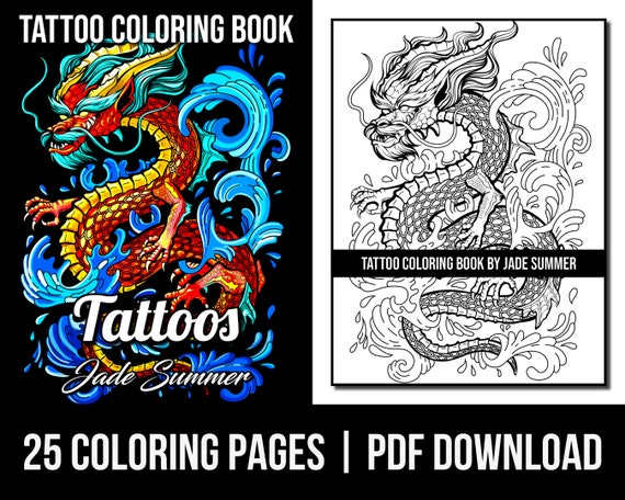 Tattoo adult coloring pages Homemade old porn