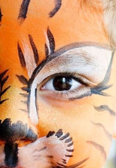 Tiger face paint adult Eponer anal