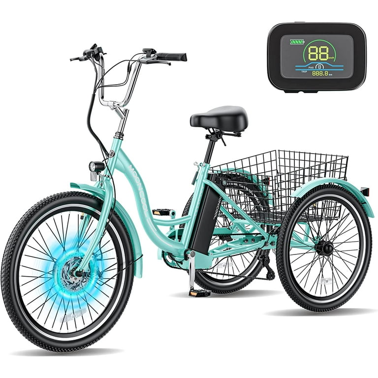 Tricycle e bike for adults Old milf with young