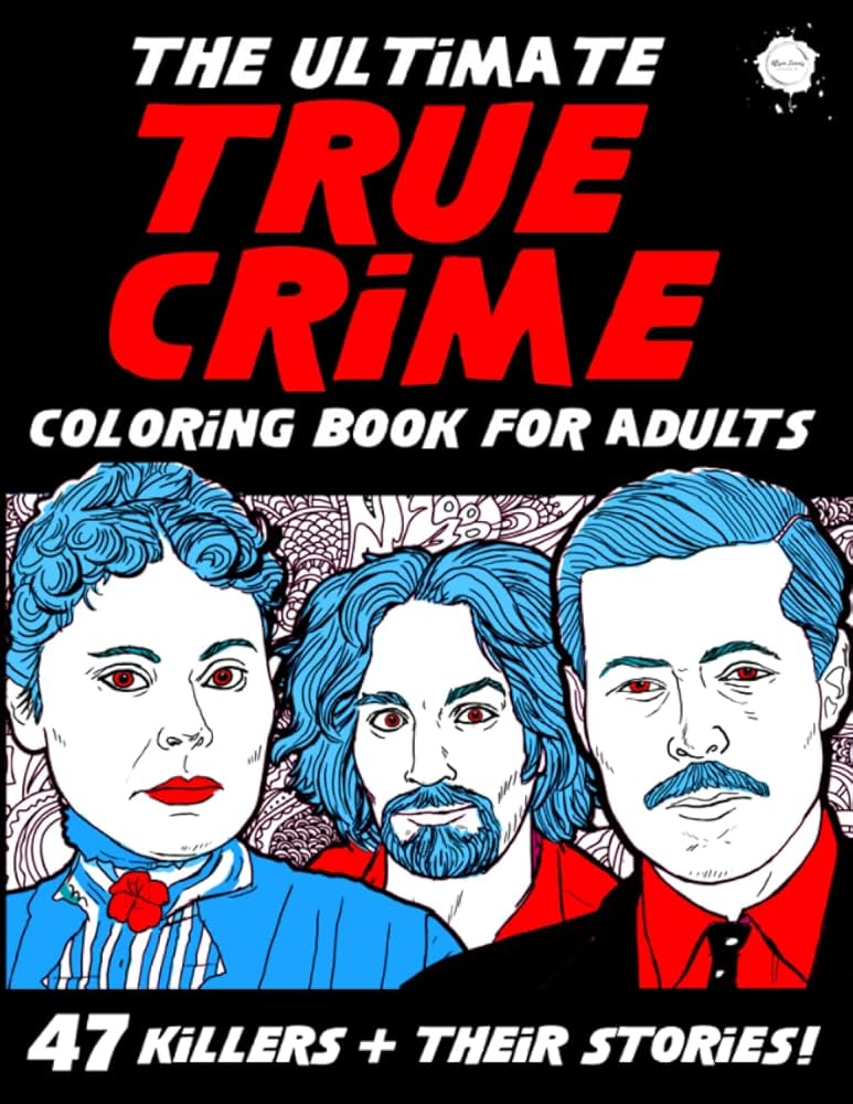 True crime activity book for adults Yoda gifts for adults