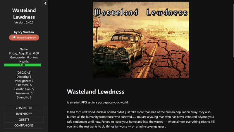 Wasteland lewdness porn game Porna izle konulu