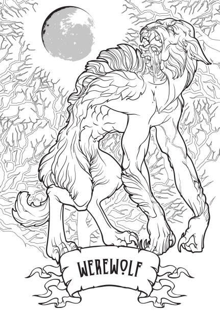Werewolf coloring pages for adults Buff men porn