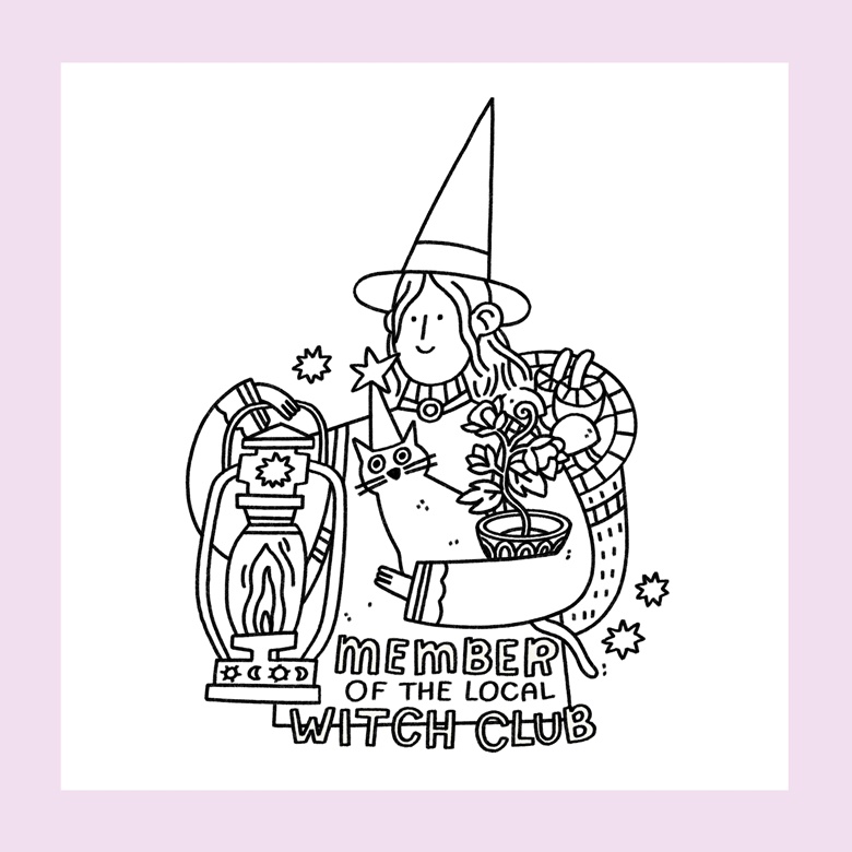 Witchy coloring pages for adults Pressure washer porn