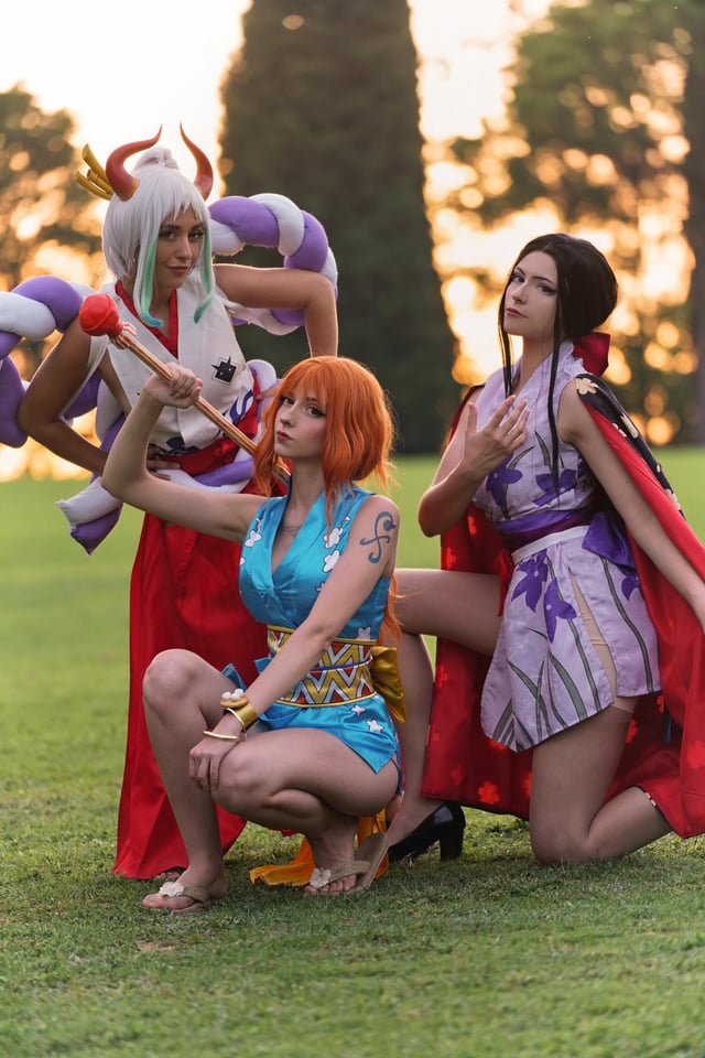 Yamato one piece cosplay porn Forced swallowing porn