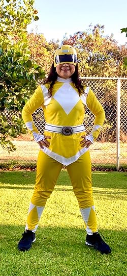 Yellow power ranger adult costume Wife threesome with bbc