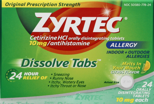 Zyrtec dissolve tabs for adults Adult collars